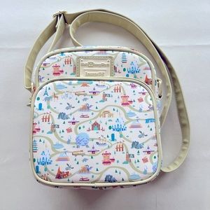 Loungefly Disney 50th anniversary maps and attractions limited edition crossbody
